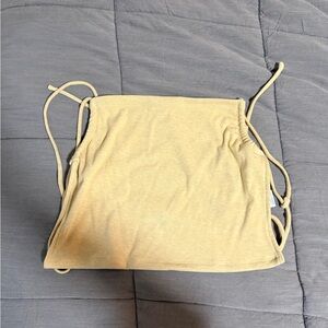 Yellow Tube Top with open back